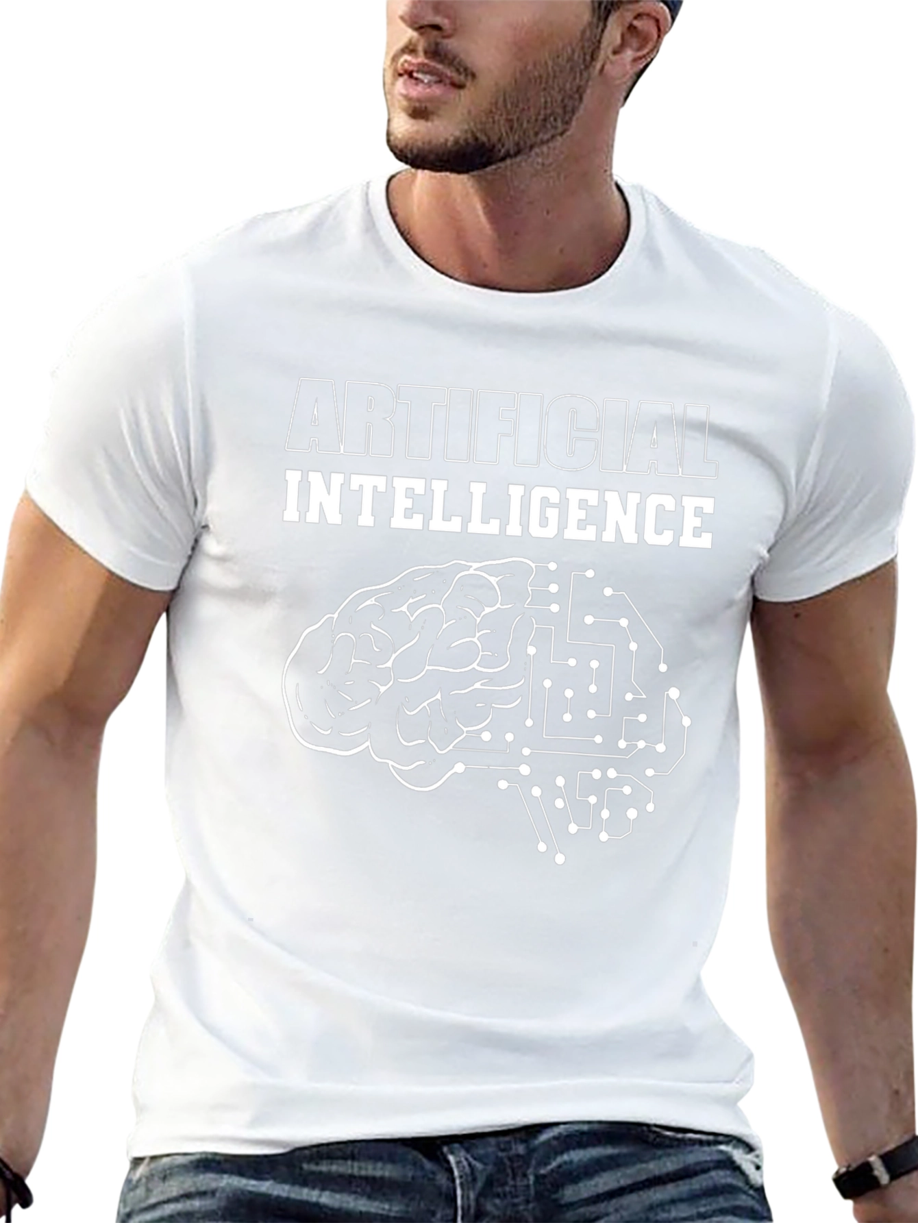 Camiseta Inteligencia Artificial - Diseño Cerebro Tech