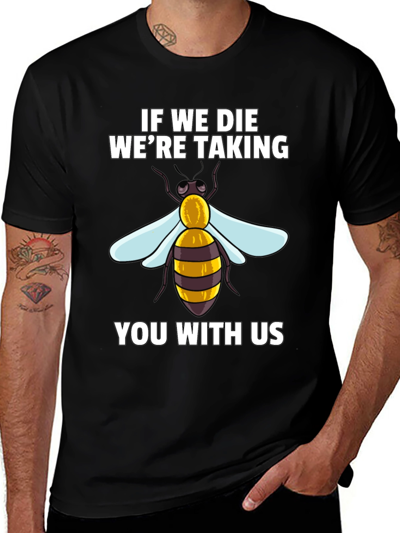Camiseta Negra: Si Morimos Te Llevamos Con Nosotros