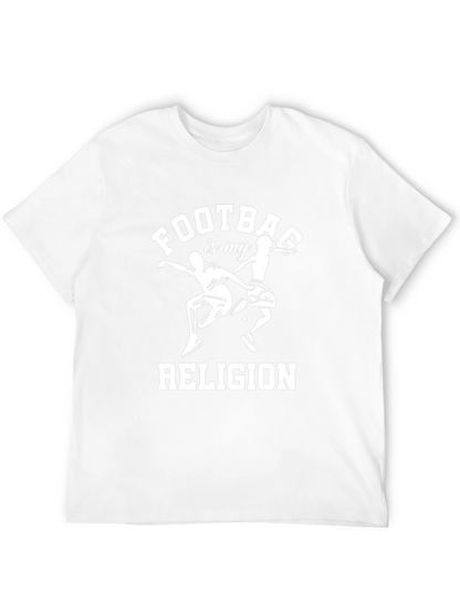 Camiseta Negra Fútbol es mi Religión para Hombre