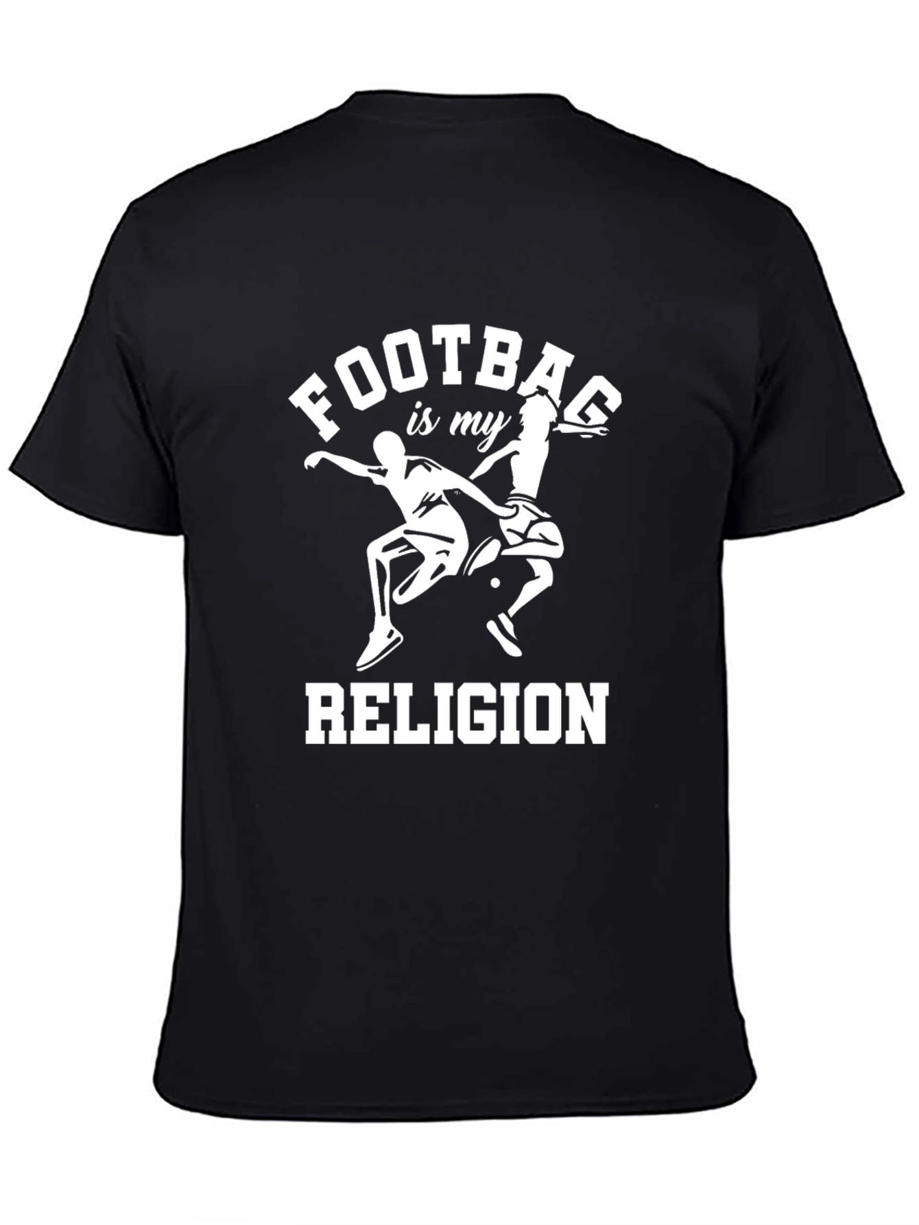 Camiseta Negra Fútbol es mi Religión para Hombre