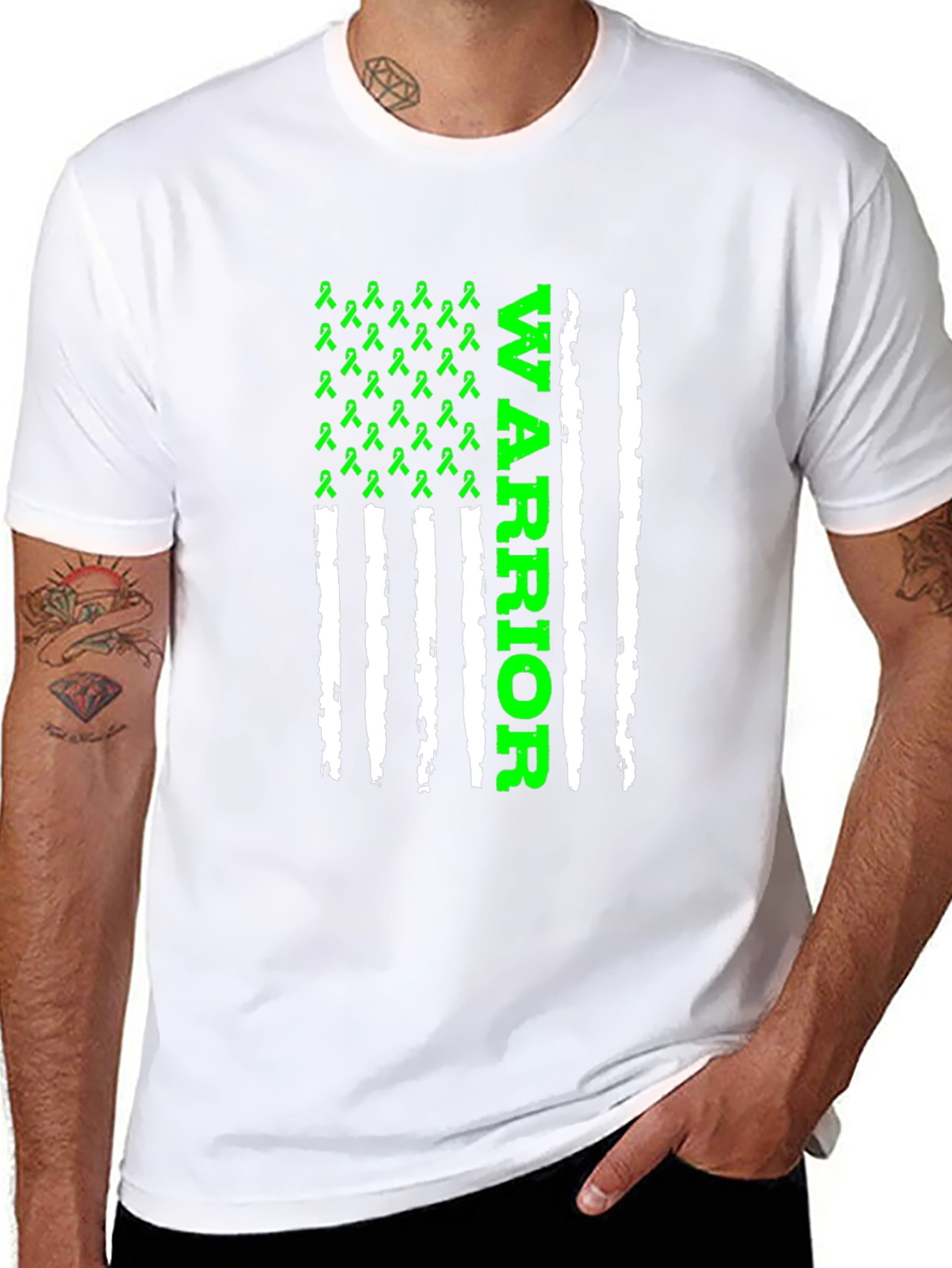 Camiseta Negra Guerrero Conciencia Salud Mental