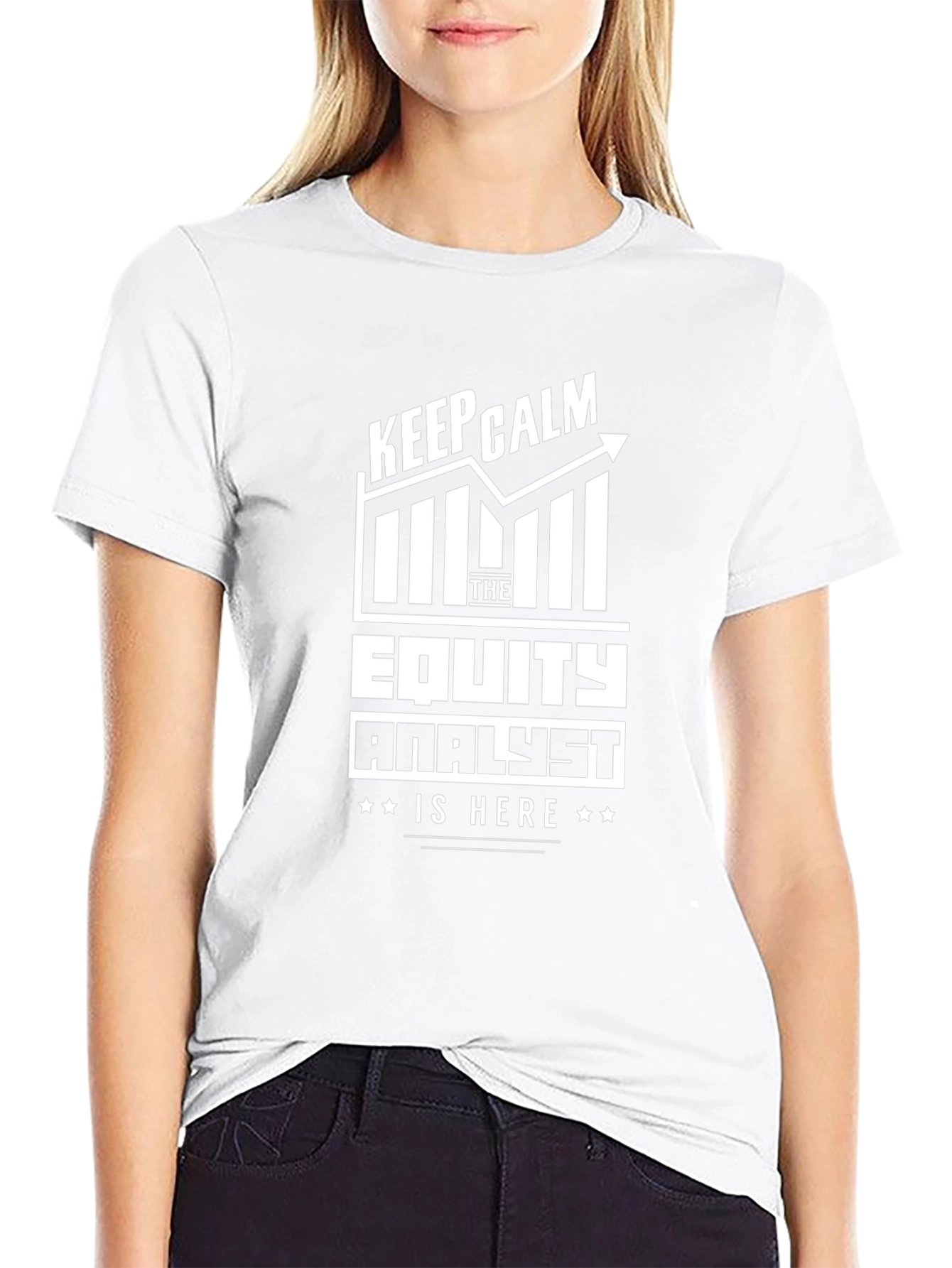 Camiseta Negra Equity Analyst - Mantén la Calma