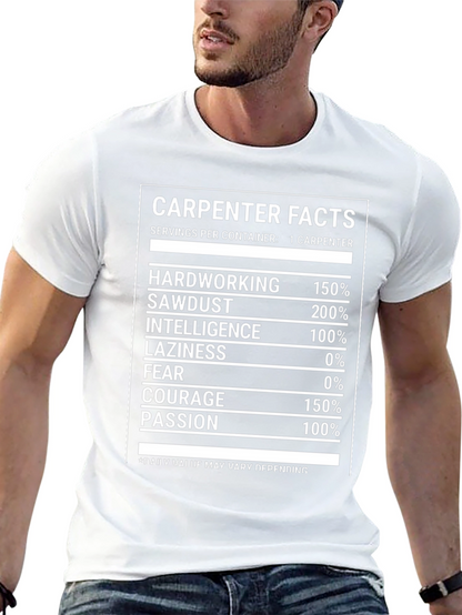Camiseta Negra Carpenter Facts Divertida