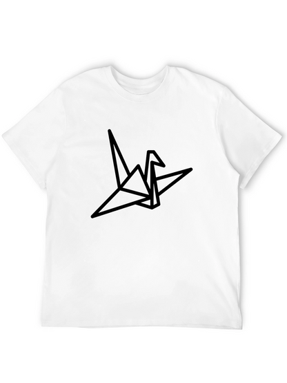 Camiseta Negra con Diseño Origami