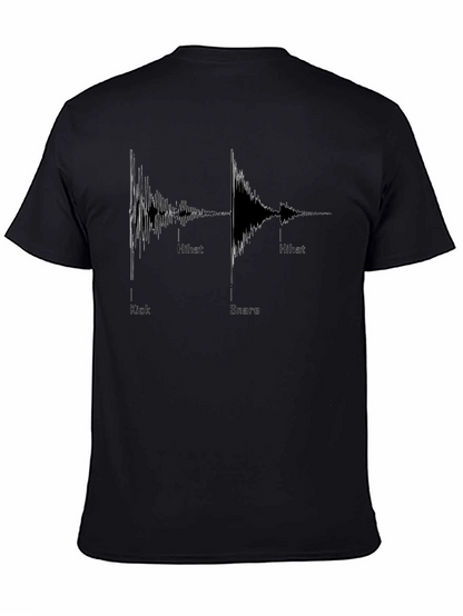 Camiseta Negra Ritmos Musicales