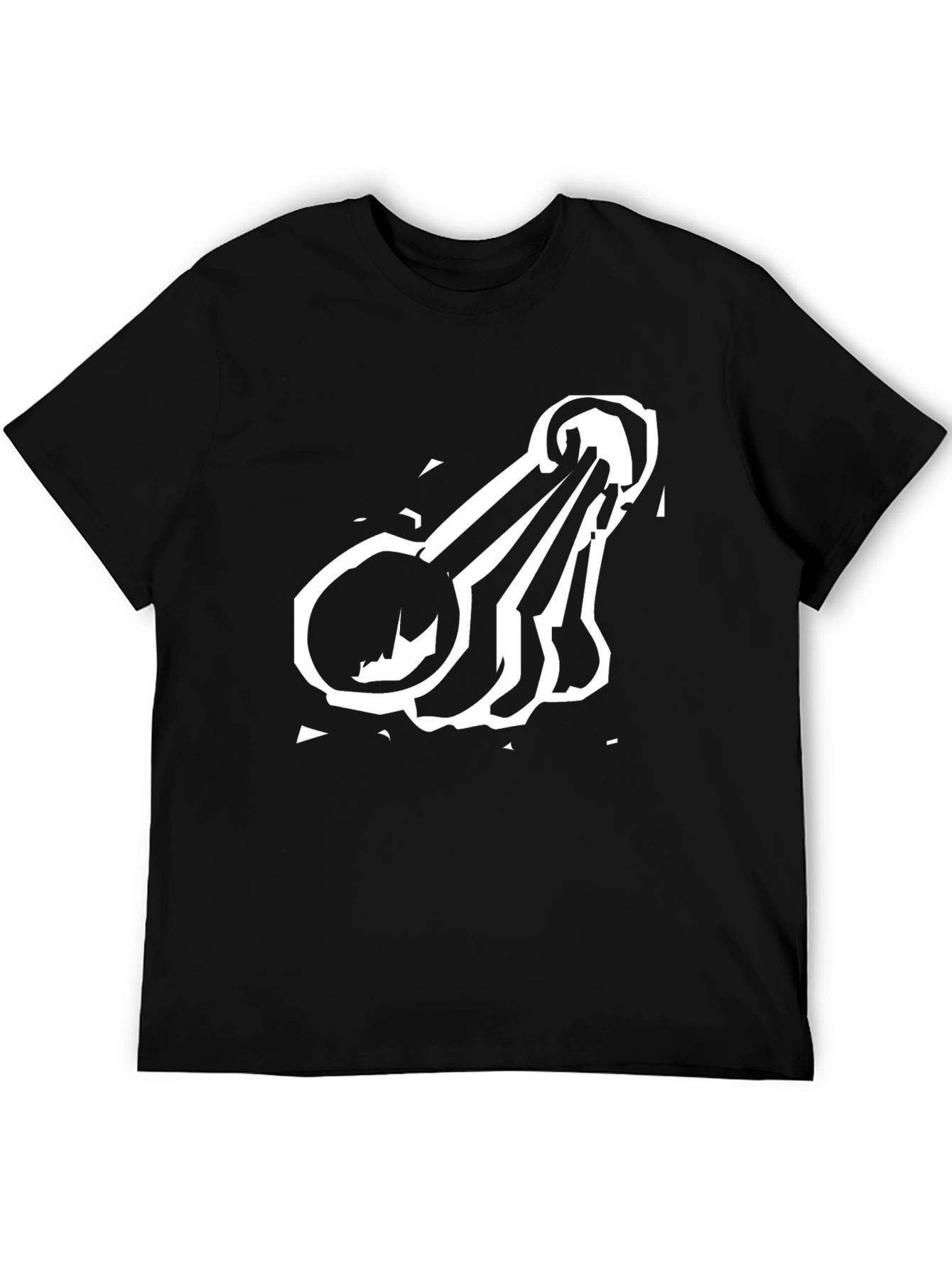 Camiseta Negra con Diseño de Cucharas Medidoras