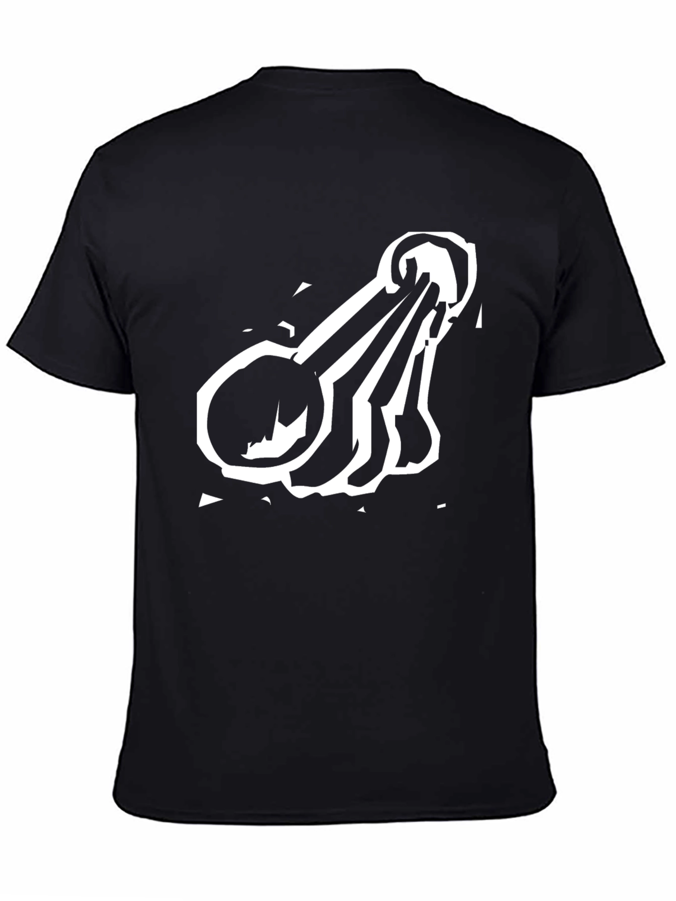 Camiseta Negra con Diseño de Cucharas Medidoras