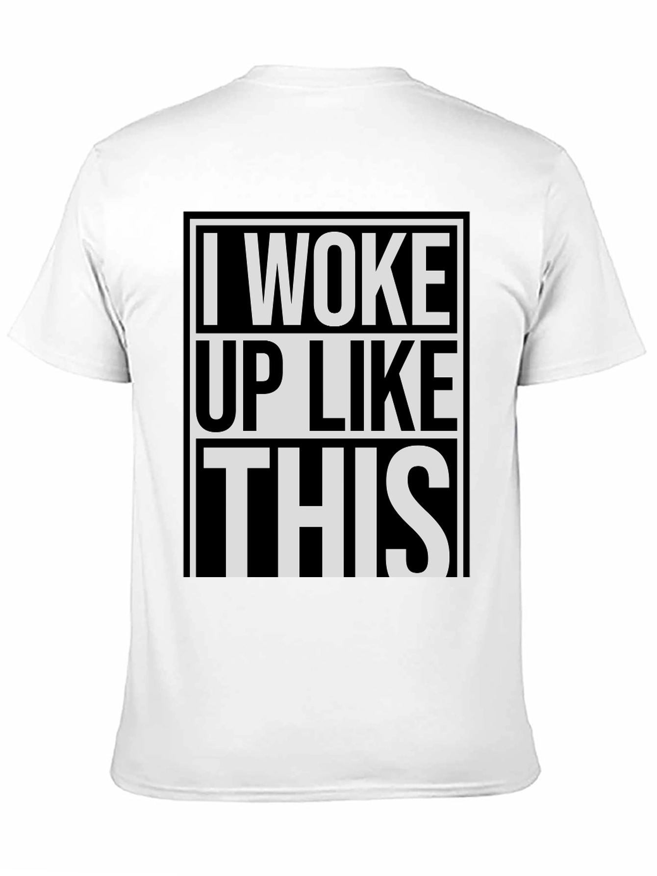 Camiseta Negra: Me Desperté Así