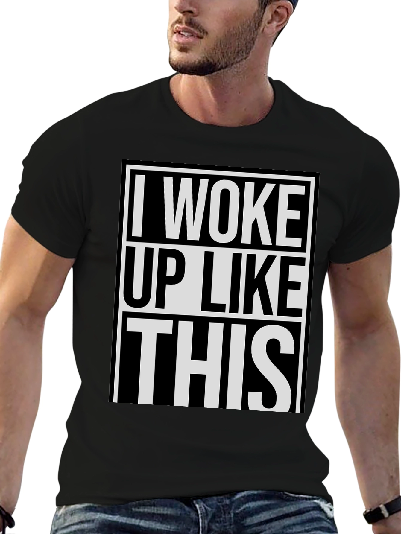 Camiseta Negra: Me Desperté Así
