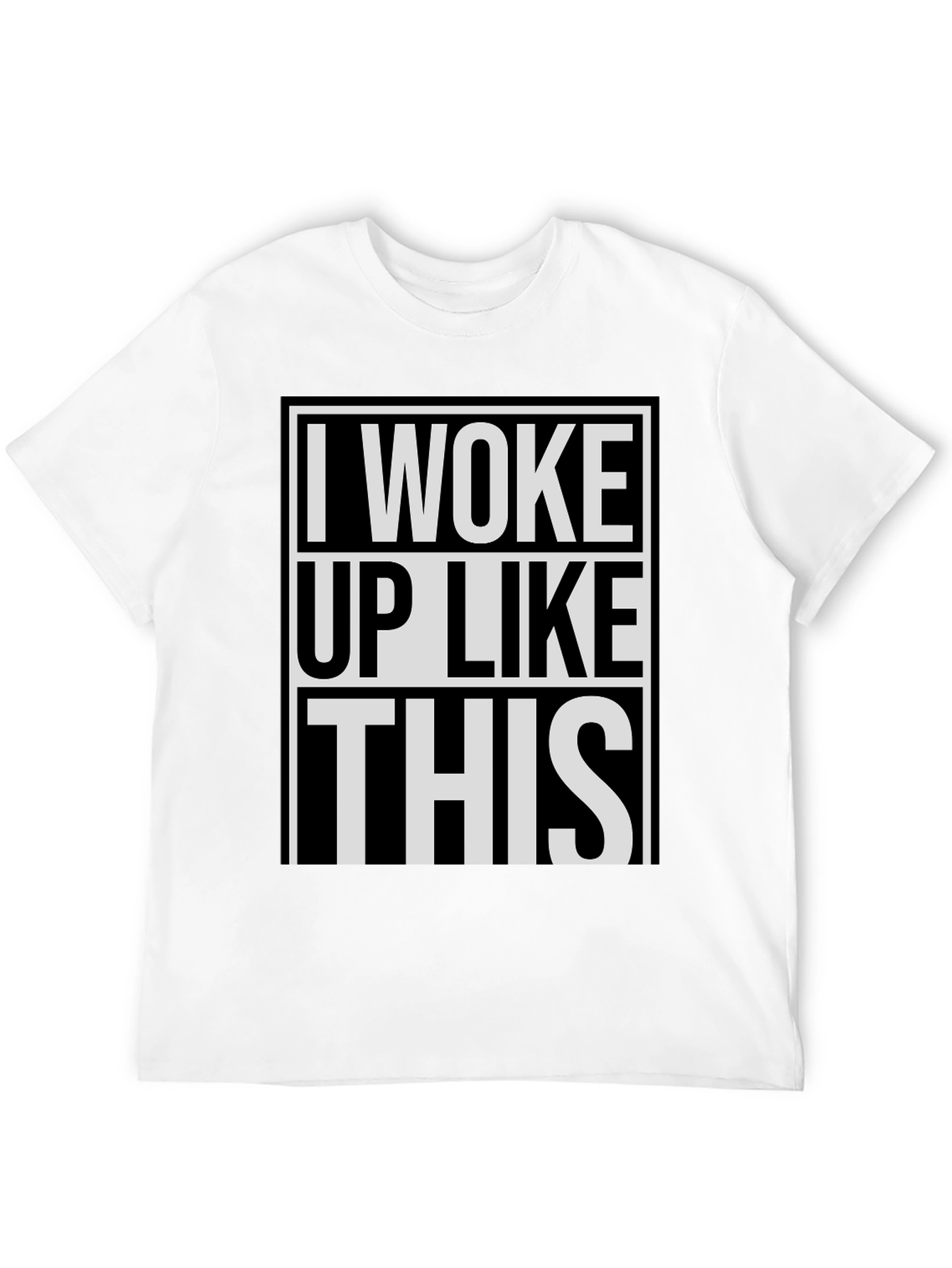 Camiseta Negra: Me Desperté Así