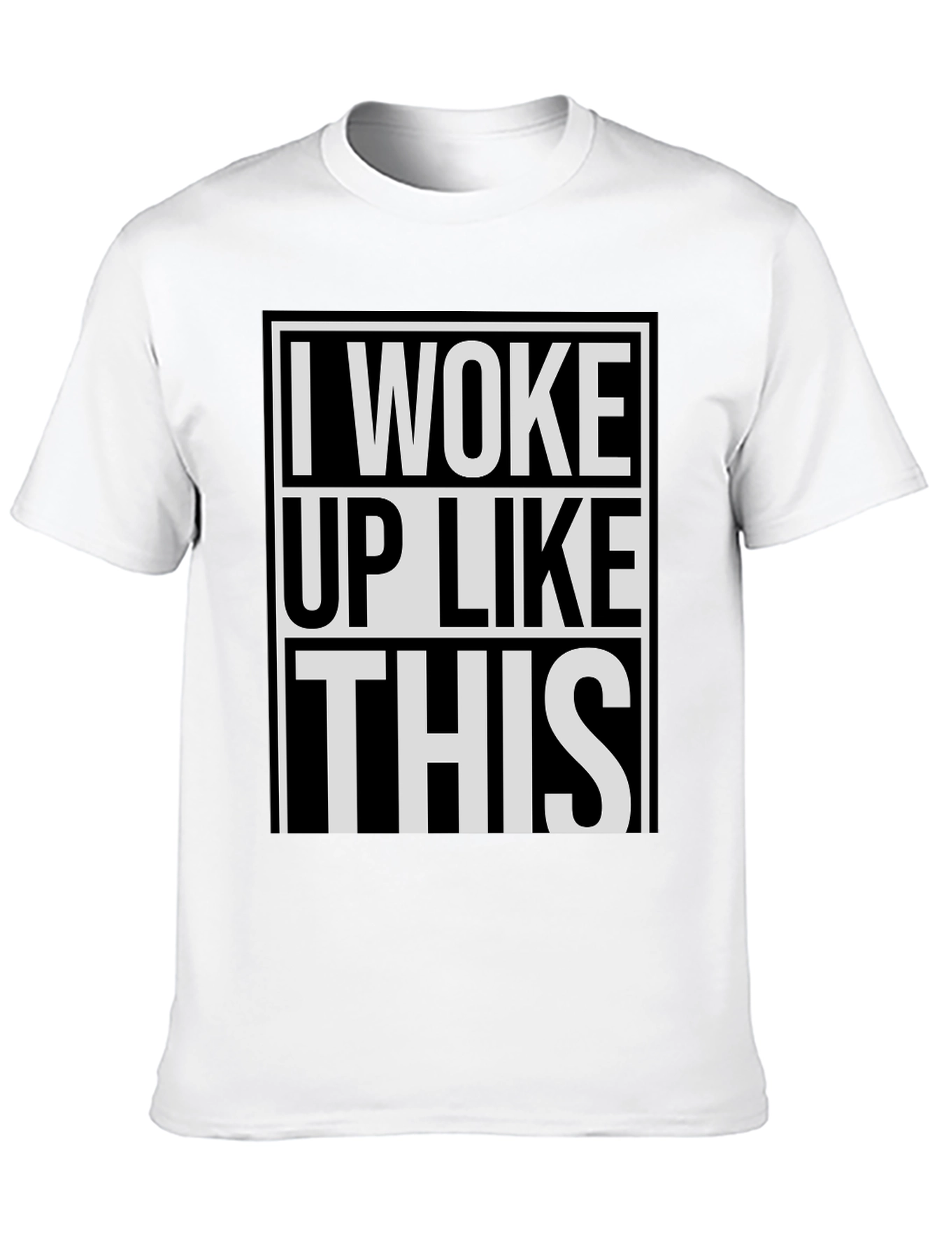 Camiseta Negra: Me Desperté Así