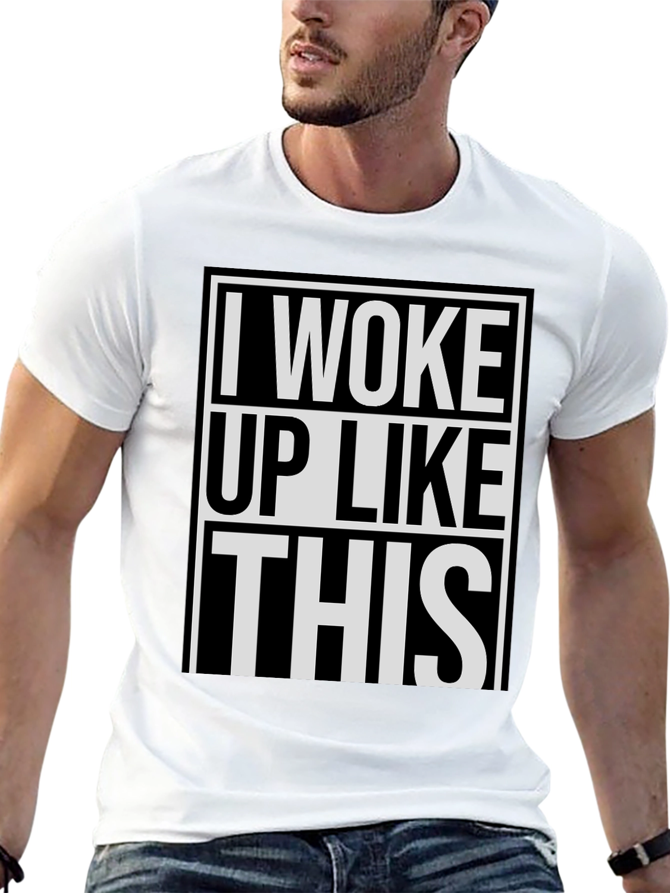 Camiseta Negra: Me Desperté Así