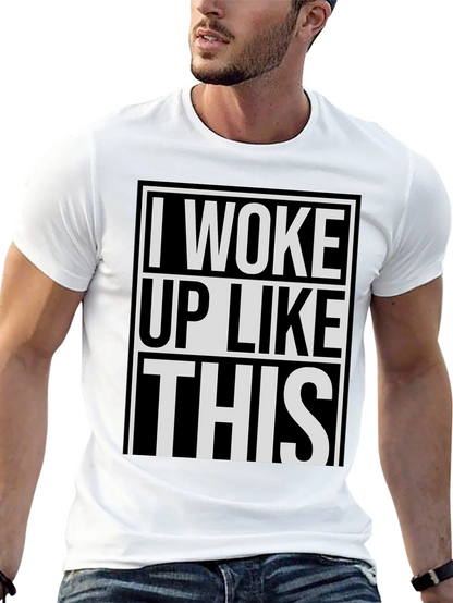 Camiseta Negra: Me Desperté Así