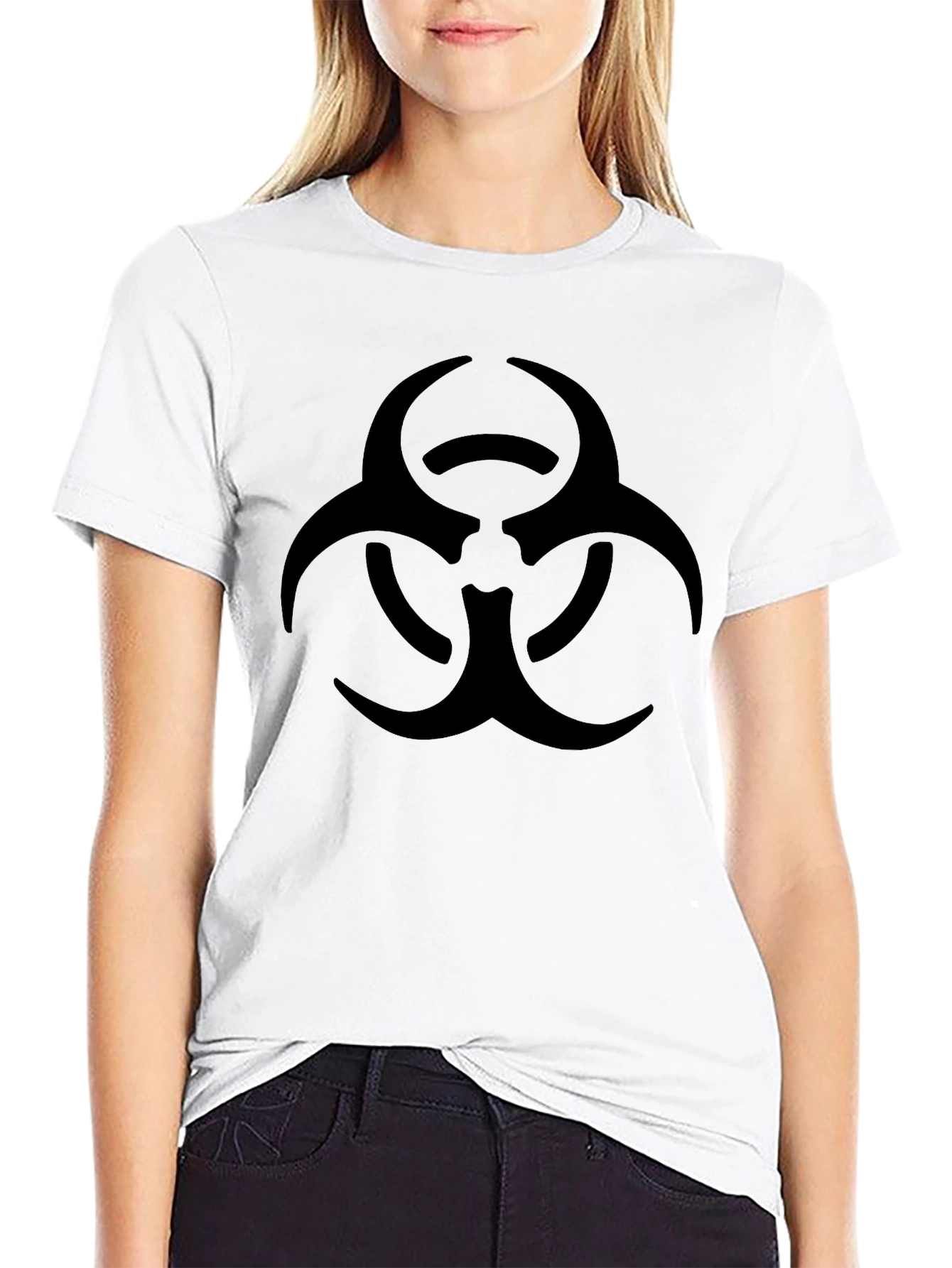 Camiseta Negra Biohazard para Hombre