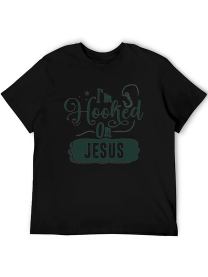 Camiseta Negra Enganchado a Jesús