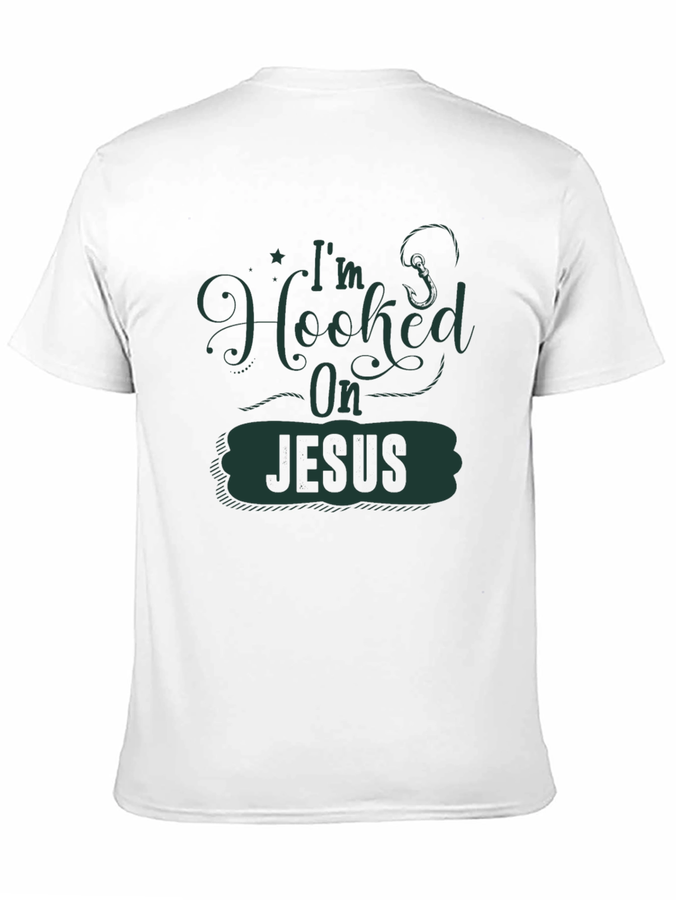 Camiseta Negra Enganchado a Jesús