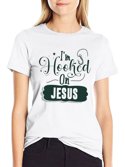 Camiseta Negra Enganchado a Jesús
