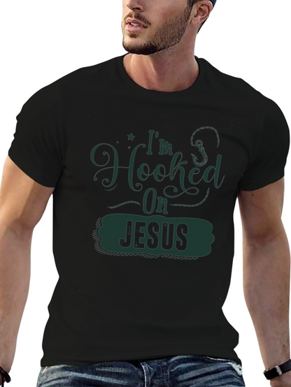 Camiseta Negra Enganchado a Jesús