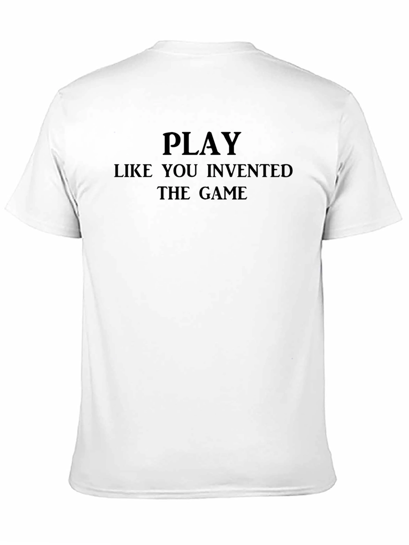 Camiseta Negra con Frase Motivacional para Jugadores