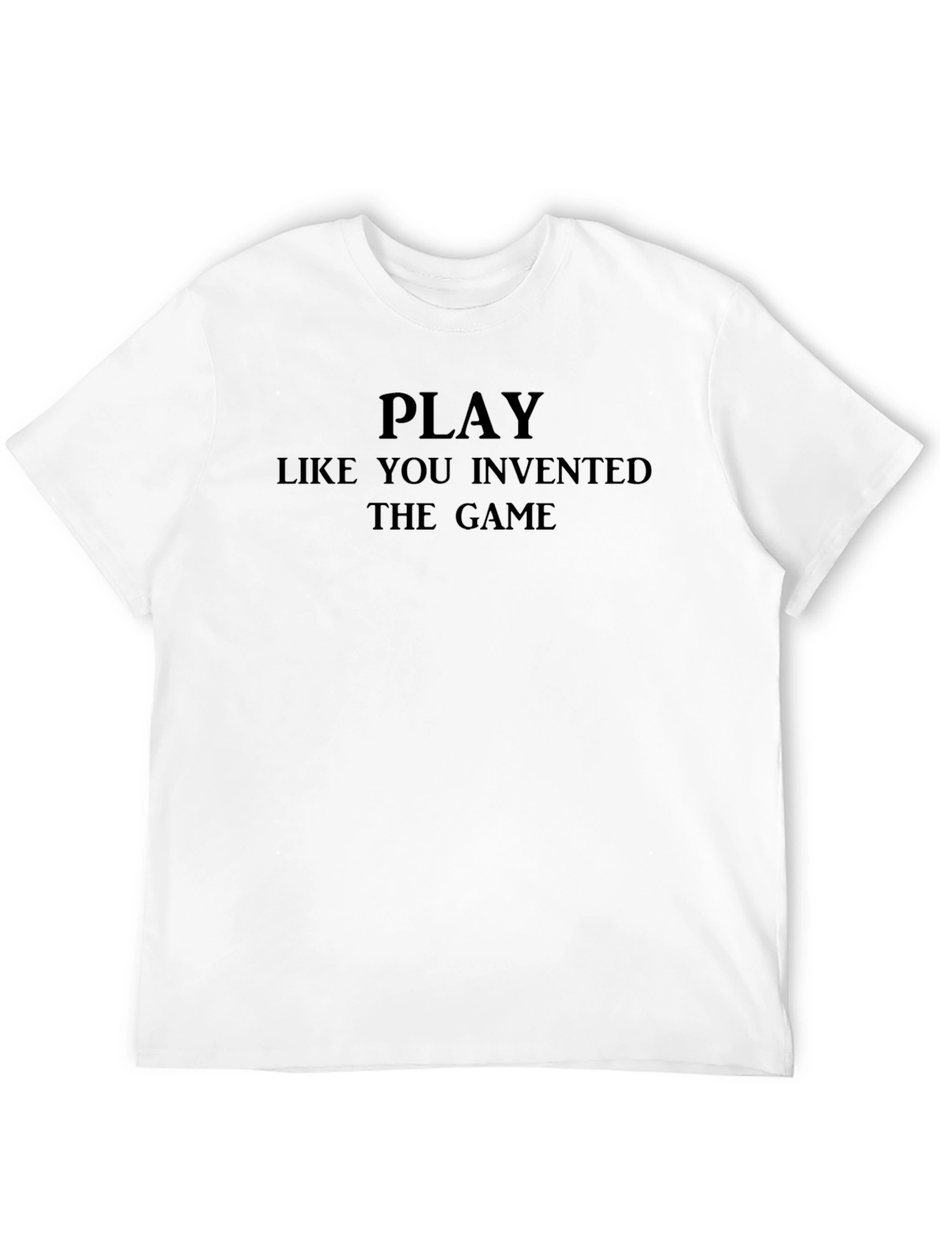 Camiseta Negra con Frase Motivacional para Jugadores