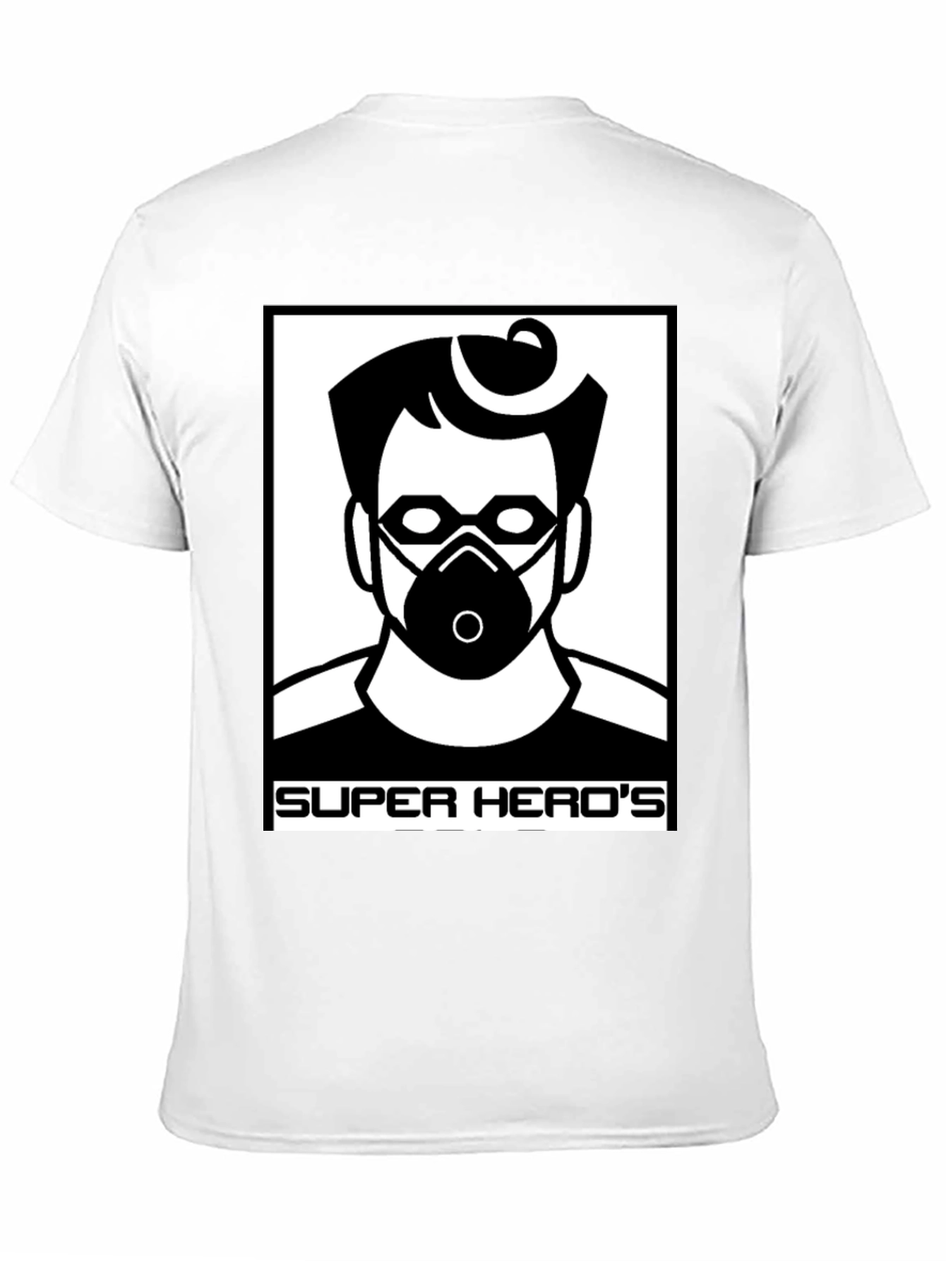 Camiseta Negra Super Heros Diseño Único