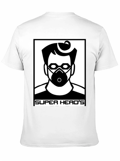 Camiseta Negra Super Heros Diseño Único