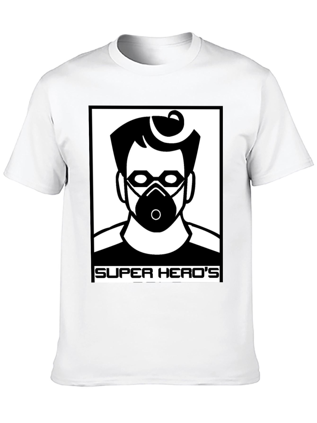 Camiseta Negra Super Heros Diseño Único