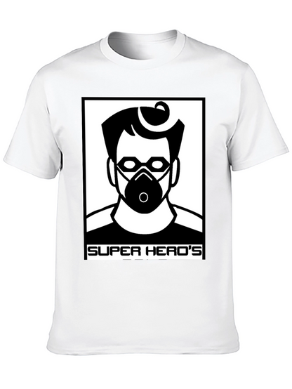 Camiseta Negra Super Heros Diseño Único