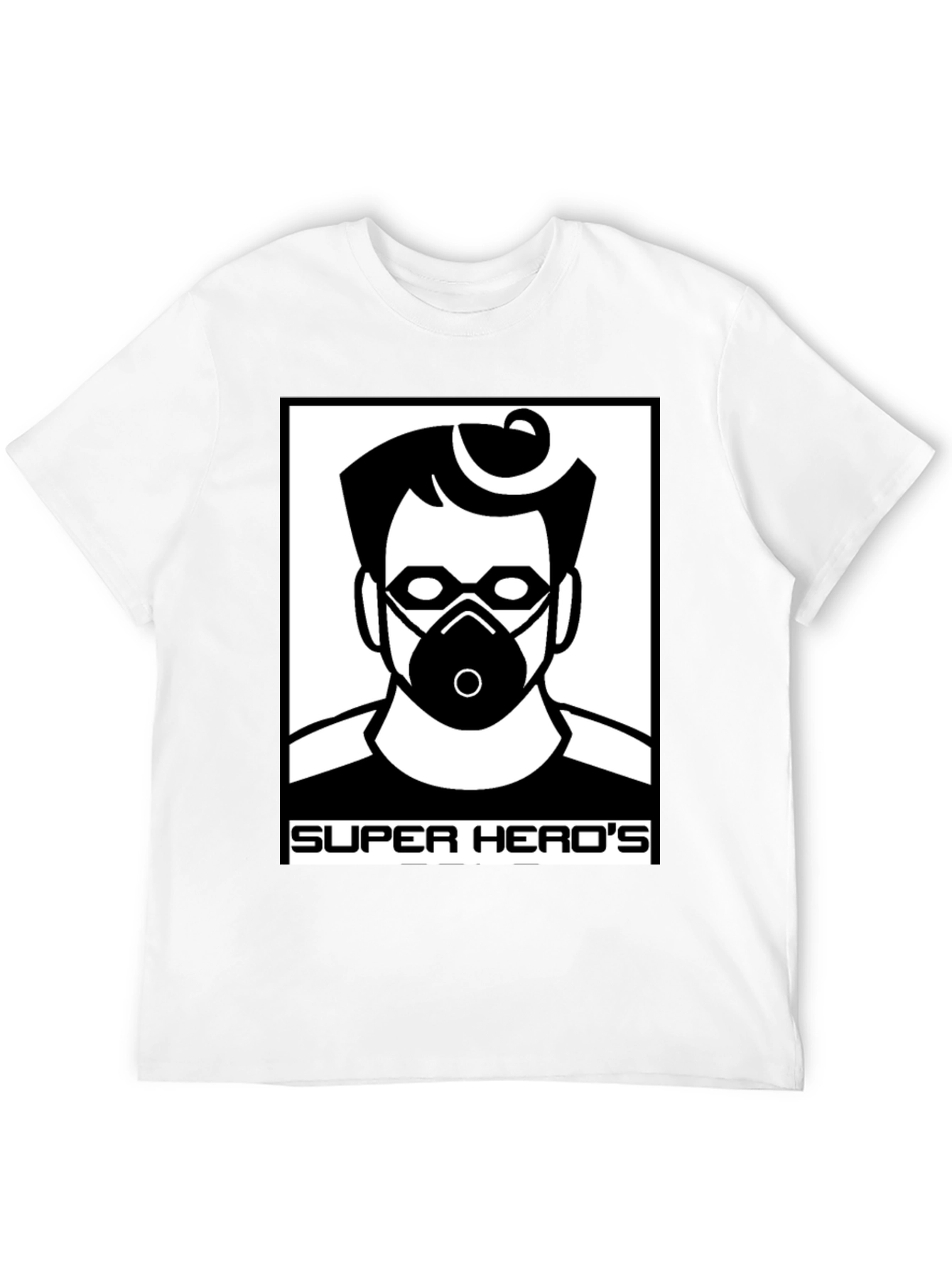 Camiseta Negra Super Heros Diseño Único