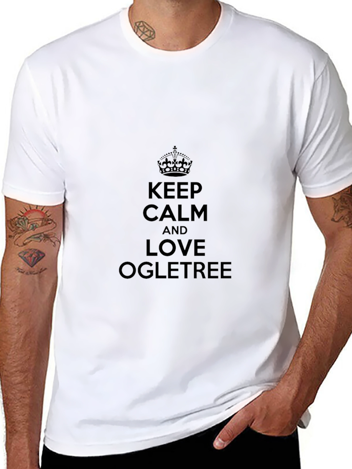 Camiseta Negra: Keep Calm y Ama Ogletree