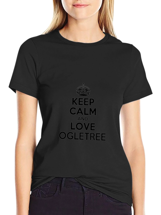 Camiseta Negra: Keep Calm y Ama Ogletree