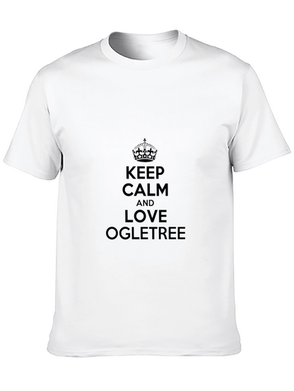 Camiseta Negra: Keep Calm y Ama Ogletree