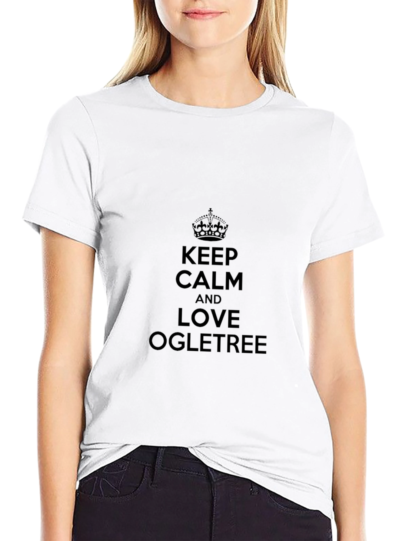 Camiseta Negra: Keep Calm y Ama Ogletree