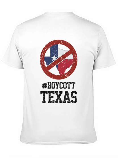 Camiseta Negra No Texas para Hombre