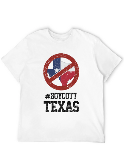 Camiseta Negra No Texas para Hombre