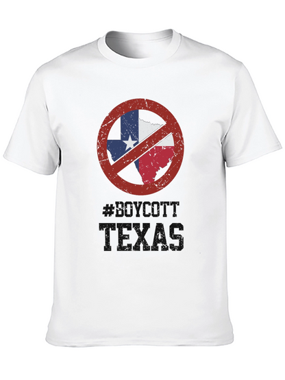 Camiseta Negra No Texas para Hombre
