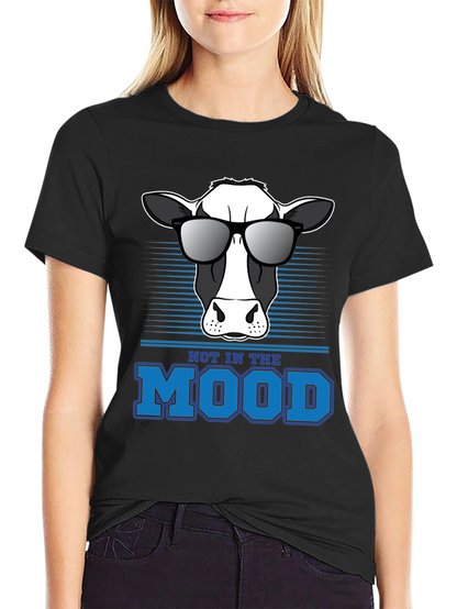 Camiseta Not In The Mood con Vaca Cool