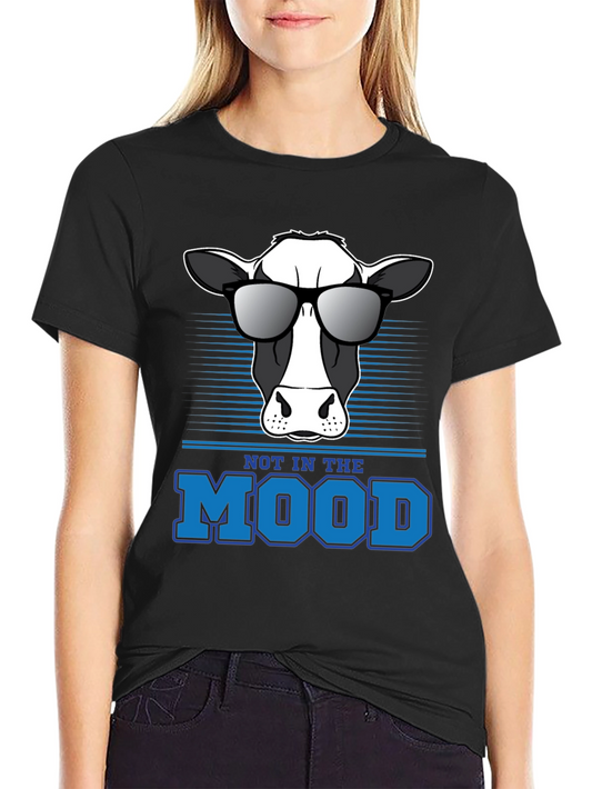 Camiseta Not In The Mood con Vaca Cool