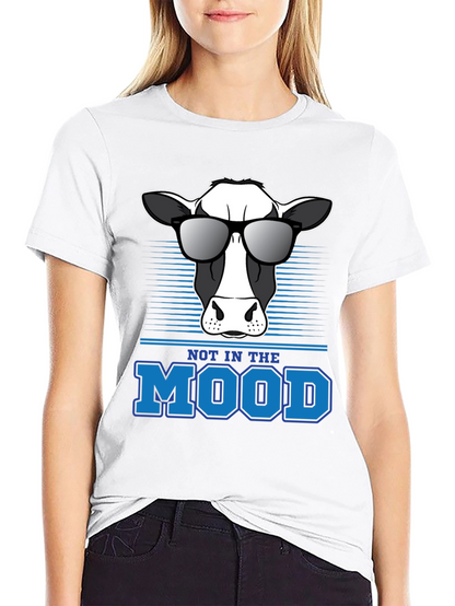 Camiseta Not In The Mood con Vaca Cool