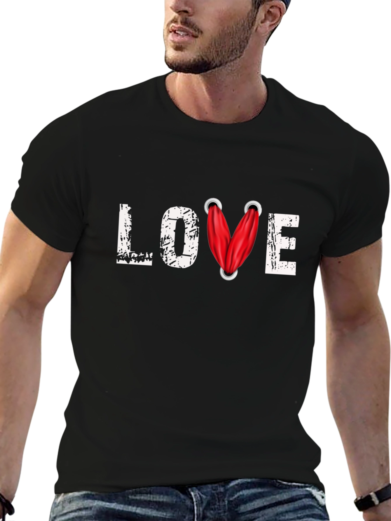 Camiseta Negra Love Gym