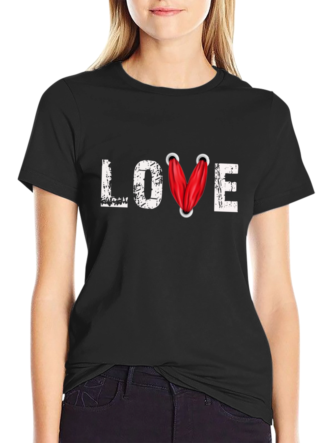 Camiseta Negra Love Gym
