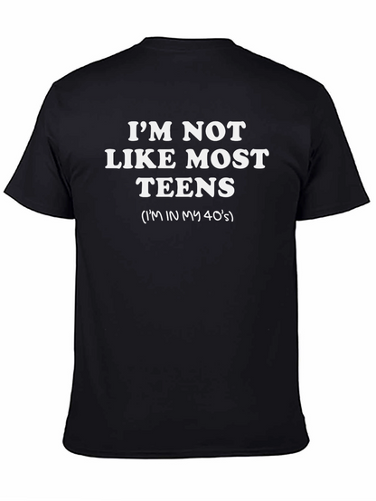 Camiseta Negra con Frase Divertida para Adultos