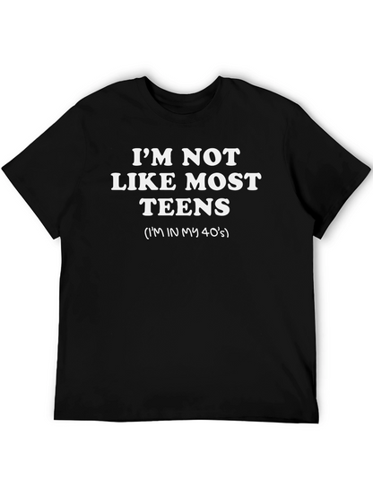 Camiseta Negra con Frase Divertida para Adultos