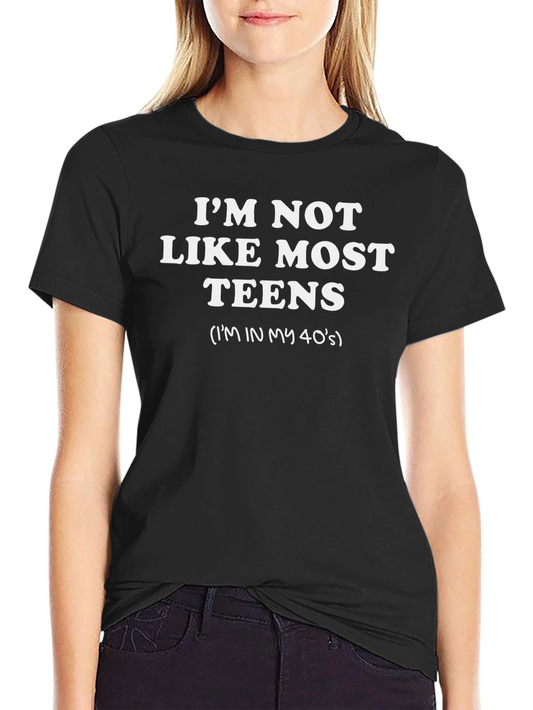 Camiseta Negra con Frase Divertida para Adultos