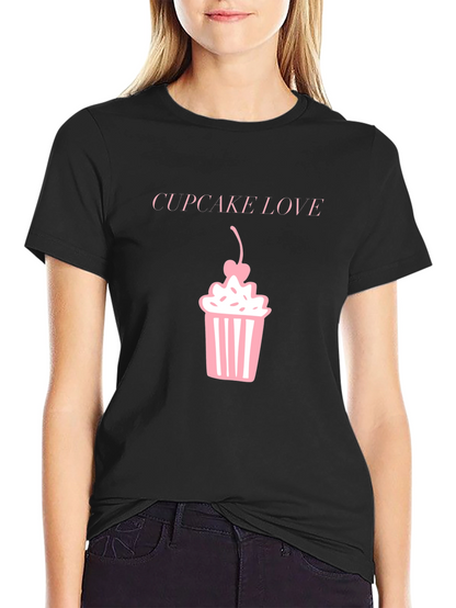 Camiseta Negra Cupcake Love