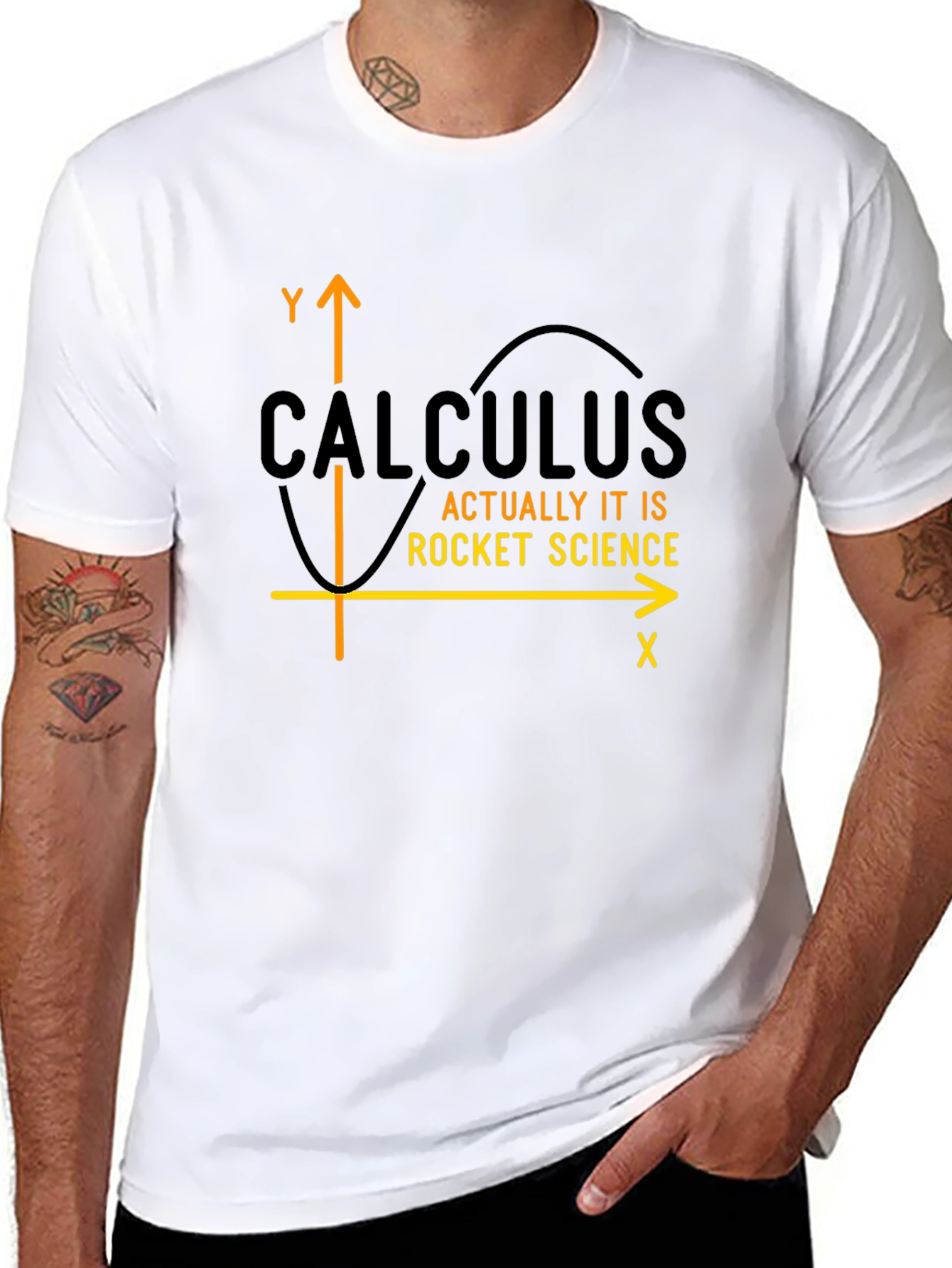 Camiseta Cálculo Es Ciencia Espacial para Hombre