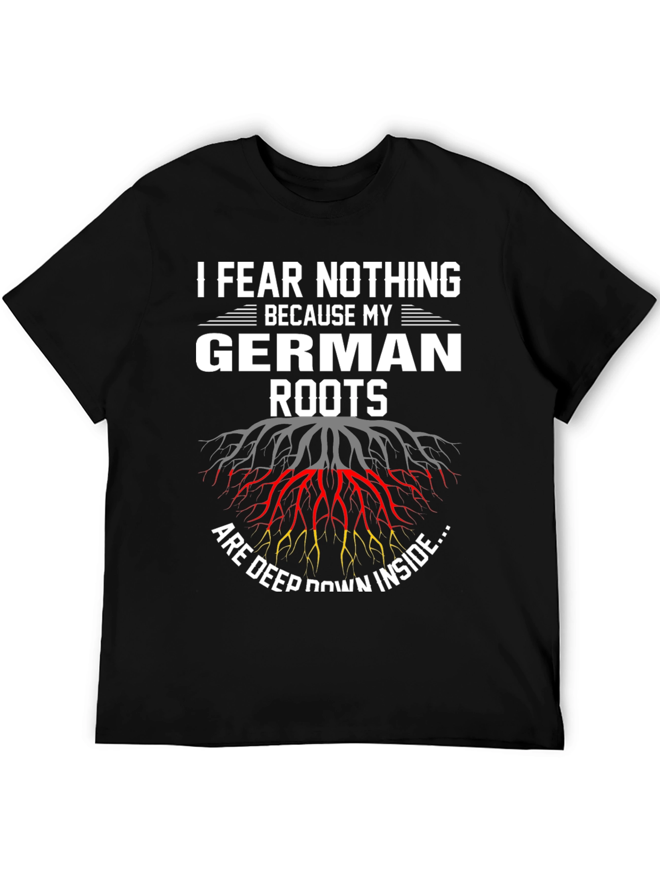 Camiseta Negra: Raíces Alemanas - ¡Sin Miedo!