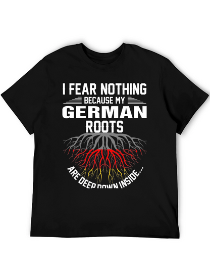 Camiseta Negra: Raíces Alemanas - ¡Sin Miedo!