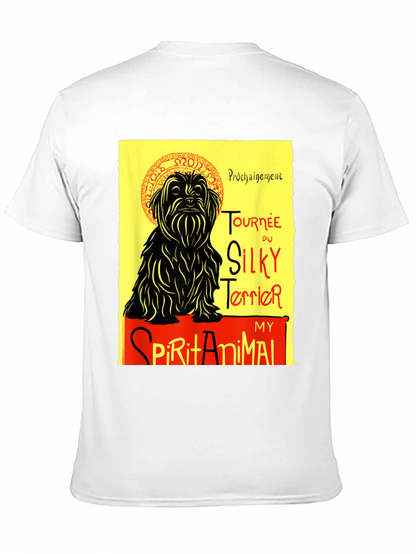Camiseta Negra: Silky Terrier - Mi Animal Espiritual