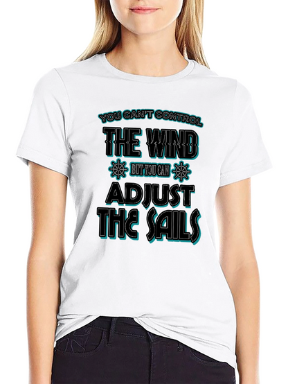 Camiseta Negra con Diseño Náutico Inspirador